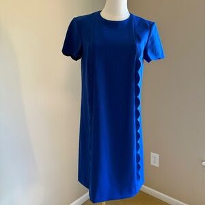 Tahari-Levine Studio Royal Blue Scalloped Dress  Size 4